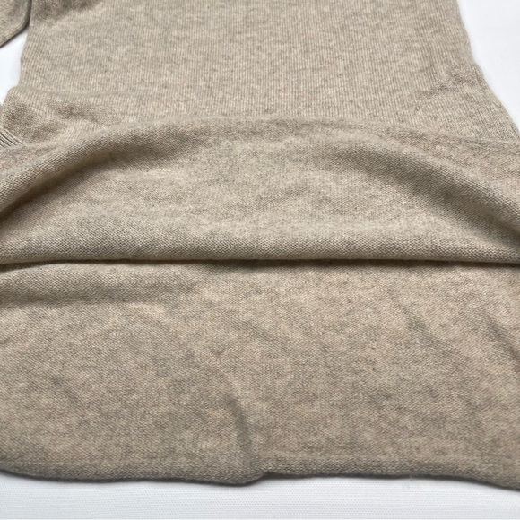 Athleta Cashmere Surrey Sweater Turtleneck Neutral Quiet Luxury Office Boho - Picture 8 of 14